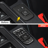 Ford Bronco 2021-2025 Dry Carbon Fiber Center Console Mirror Adjustment Panel Cover Interior Trim Overlay