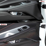 Corvette C8 Real Carbon Fiber Lower Door Panel Trim Cover (2020–2024)