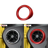 Carbon Fiber Dash AC Vent Chrome Delete Covers Fit for 2016–2024 Chevy Camaro