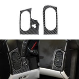 Carbon Fiber AC Vents & Headlight Control Trim Overlay (2pcs) for Corvette C6 (2005–2013)