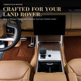 Bespoke Premium Top-Grain Cowhide Leather Floor Mats For Land Rover | Made to Measure Handmade Fitment