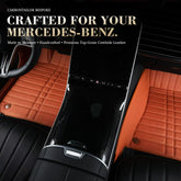 Bespoke Premium Top-Grain Cowhide Leather Floor Mats For Mercedes-Benz | Made to Measure Handmade Fitment