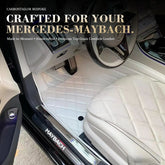 Bespoke Premium Top-Grain Cowhide Leather Floor Mats For Mercedes-Maybach | Made to Measure Handmade Fitment