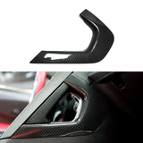 Carbon Fiber Center Console Handle Trim Covers (2pcs) for Corvette C7 (2014–2019)