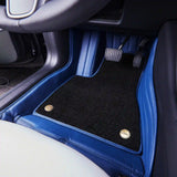 Bespoke Premium Top-Grain Cowhide Leather Floor Mats For Tesla | Made to Measure Handmade Fitment