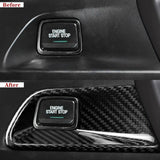 Carbon Fiber Start Stop Engine Button Surround Cover for Chevy Camaro (2016–2024)