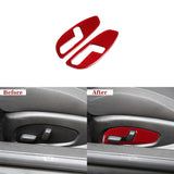 Carbon Fiber Seat Adjuster Button Trim Overlay for Camaro (2016–2024)