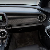 Cubierta del tablero de fibra de carbono para pasajero para Chevy Camaro (2016–2024)