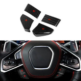 Carbon Fiber Steering Wheel Volume Button Covers for Corvette C8 (2020–2024)