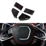 Carbon Fiber Steering Wheel Volume Button Covers for Corvette C8 (2020–2024)