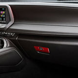 Carbon Fiber Glove Box Handle Overlay for Camaro (2016–2024)
