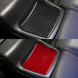 Carbon Fiber Rear Seat Storage Trim Overlay for Camaro (2016–2024)