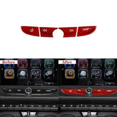 Carbon Fiber Radio Navigation Button Covers for Camaro (2016–2024, 8" Screen Models Only)