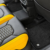 Bespoke Premium Top-Grain Cowhide Leather Floor Mats for Lamborghini | Custom-Fit Luxury Interior Mats