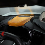 Carbon Fiber Upper Dashboard HUD Trim Pad Cover for Corvette C8 (2020–2024)
