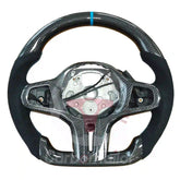 BMW G Series Carbon Fiber Steering Wheel – Fits G30/G31/G38, M5 F10/F90, M8 F91/F92/F93, G32, G11/G12, G14/G15/G16, G01, G02, G05, G06, G07