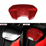Corvette C8 Carbon Fiber Waterfall Speaker Trim Cover with Corvette Logo (2020–2024)
