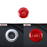 Carbon Fiber Trunk Release Button Cover for Camaro (2016–2024)