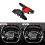 Carbon Fiber Paddle Shifter Covers for Corvette C8 (2020–Present)