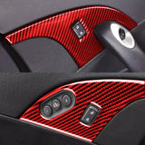Carbon Fiber Door Lock Switch Frame Trim for Corvette C6 (2005-2013)