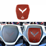 Carbon Fiber Center Steering Wheel Overlay for Corvette C7 (2014–2019)