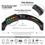 CarbonTailor LED Carbon Fiber Steering Wheel for Dodge Charger & Challenger (Hellcat / Scat Pack / R/T)