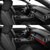 Revestimiento de salpicadero inferior de fibra de carbono para Chevy Camaro (2016–2024)