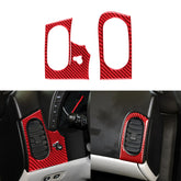 Carbon Fiber AC Vents & Headlight Control Trim Overlay (2pcs) for Corvette C6 (2005–2013)