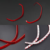 Carbon Fiber Gauge Cluster Bezel Chrome Delete Cover For 2016–2024 Chevy Camaro