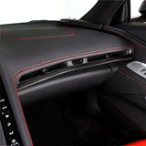 Corvette C8 Carbon Fiber Dash Chrome Trim Cover Kit (2020–2023)