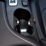 Carbon Fiber Cup Holder Trim Overlay Fit for Chevy Camaro (2016–2024)