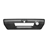 Ford F-150 F-250 2021-2025 Dry Carbon Fiber Tailgate Handle Cover Trim Gloss Black Red Overlay Exterior Styling Accessory