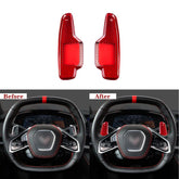 Carbon Fiber Paddle Shifter Covers for Corvette C8 (2020–Present)