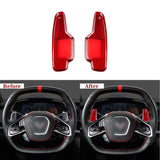 Carbon Fiber Paddle Shifter Covers for Corvette C8 (2020–Present)