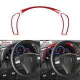 Carbon Fiber Gauge Cluster Surround Trim Overlay (3pcs) for Corvette C6 (2005–2013)