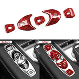 Corvette C8 Real Carbon Fiber Gear Shift Button Cover (2020–2024)