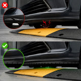 Universal Front Lip Scrape Guard Protector Strips 8pc for Bumper, Side Skirts & Splitter Protection