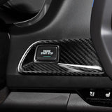 Carbon Fiber Start Stop Engine Button Surround Cover for Chevy Camaro (2016–2024)
