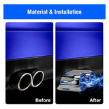 63mm Stainless Steel LED Exhaust Tip with Flame Light, Universal 2.5 Inch Clamp-On Muffler Tail Pipe Extension