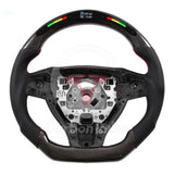 Carbon Fiber LED Display Steering Wheel OEM Upgrade - Compatible with BMW M5, M6, M7, F10, F11, F30, X5, X6, 535i, 535xi (F10 2011-2016), F20, F30, F32, F34, F36, F80