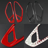 Cubiertas de moldura de manija de puerta interior de fibra de carbono para Chevy Camaro (2016-2024)