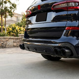 BMW G05 G06 G07 Quad Exhaust Tips Carbon Fiber Stainless Steel Bolt-On Tailpipe Upgrade for X5 X6 X7 2019+