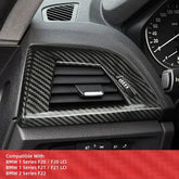 BMW F20 F21 F22 Dry Carbon Fiber Air Vent Trim Cover 1/2 Series Interior Vent Frame Decoration