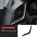 BMW 1 Series F40 F44 Carbon Fiber Left Air Vent Trim Cover Interior AC Outlet Overlay 2020-2023 Dry Carbon