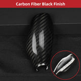 BMW 5 Series 7 Series Dry Carbon Fiber Gear Shift Knob Cover Trim Interior Gear Selector Overlay