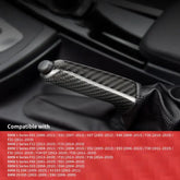 BMW Carbon Fiber Handbrake & Gear Shift Trim Cover Kit for 1 2 3 4 5 6 Series E/F Chassis 2003-2019 Interior Upgrade Overlay