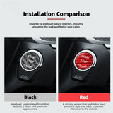 BMW F20 F30 F10 G30 G38 Carbon Fiber Start Stop Button Trim Cover Dry Carbon Interior Overlay Compatible With F & G Series