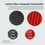 BMW F20 F30 F10 G30 G38 Carbon Fiber Start Stop Button Trim Cover Dry Carbon Interior Overlay Compatible With F & G Series