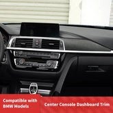 BMW 3 Series 4 Series F30 F32 Carbon Fiber Center Console Dashboard Interior Trim Panel Cover Compatible With F30 F31 F34 F32 F33 F36 LCI