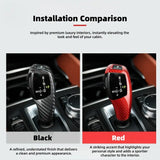 Real Dry Carbon Fiber Gear Shift Knob Cover Trim Fit for BMW F20 F30 F10 F15 Interior Overlay